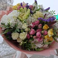 Букет цветов " Обожаю"