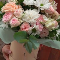 Шляпный бокс "Крем -брюлле "