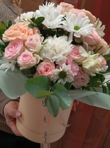 Шляпный бокс "Крем -брюлле "